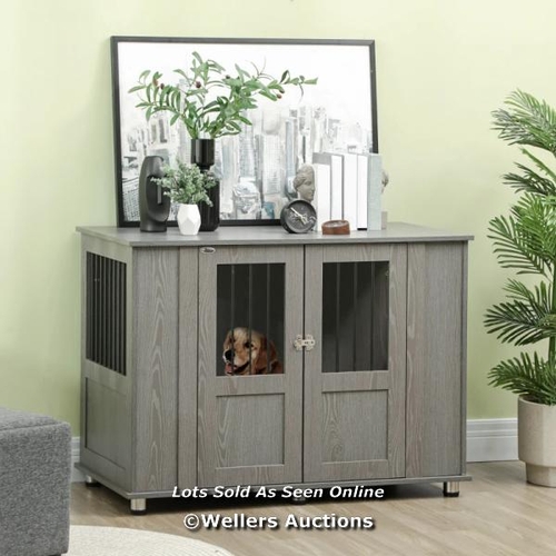 3220 - PAWHUT DOG CRATE TABLE FOR MEDIUM AND LARGE DOGS WITH MAGNETIC DOOR FOR INDOOR USE, 116 X 60 X 87 CM... 