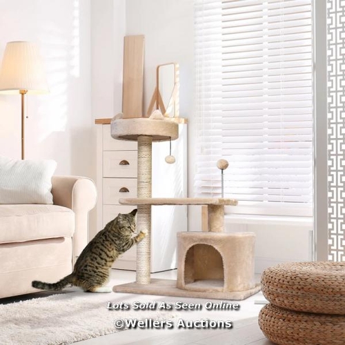 3235 - PAWHUT MULTI LEVEL CAT TREE FOR INDOOR CATS WITH SCRATCHING POST BED CONDO PERCH, KITTEN CLIMBING TO... 