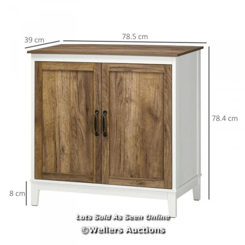 3245 - FARMHOUSE STORAGE CABINET, SIDEBOARD STORAGE CUPBOARD WITH DOUBLE DOORS AND SHELVES FOR KITCHEN, BED... 