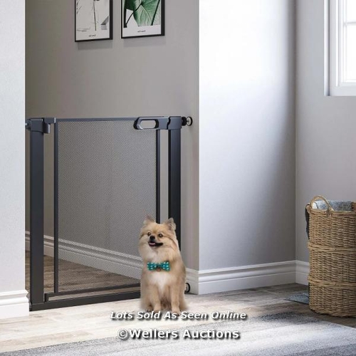 3246 - PAWHUT DOG SAFETY GATE, FOR HALLWAYS, STAIRCASES, DOORS W/ AUTOMATIC CLOSING DOOR / DP