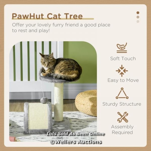 3257 - PAWHUT CAT TREE, KITTEN SCRATCHER ACTIVITY CENTRE, WITH SISAL SCRATCHING POST, TOY BALL� / DP