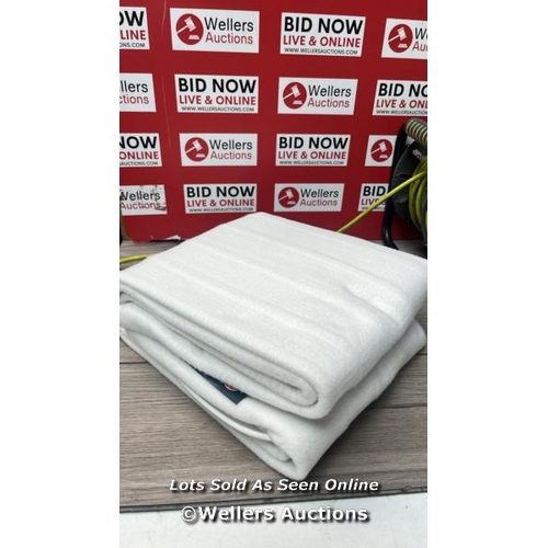 6651 - SILENTNIGHT COMFORT CONTROL ELECTRIC BLANKET DOUBLE - 135X120CM / APPEARS NEW OPEN BOX / UNTESTED / ... 