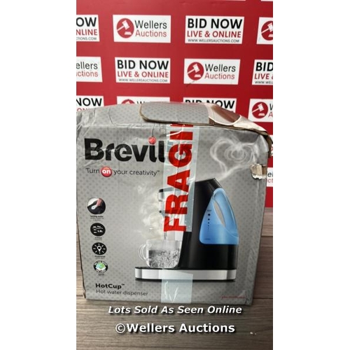 6654 - BREVILLE HOTCUP HOT WATER DISPENSER 3KW FAST BOIL - 1.5L / POWERS UP / SOME SIGNS OF USE / G24