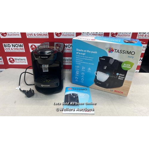 6705 - TASSIMO BY BOSCH SUNY 'SPECIAL EDITION' TAS3102GB COFFEE MACHINE,1300 WATT, 0.8 LITRE - BLACK / G7