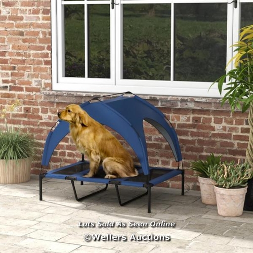 3269 - PAWHUT COOLING RAISED PET BED W/ WASHABLE BREATHABLE MESH, FOR LARGE DOGS, 106 X 76 X 94CM / DP