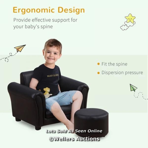 3274 - TODDLER CHAIR SINGLE SEATER KIDS SOFA SET, 54 X 42 X 41CM, KIDS SOFA WITH STOOL / DP