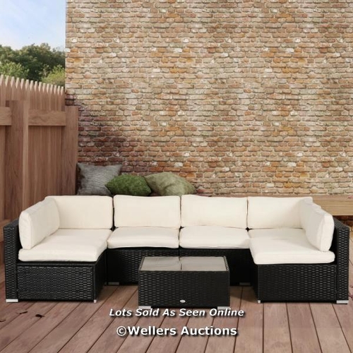 3278 - OUTSUNNY GARDEN RATTAN SOFA CUSHION POLYESTER COVER REPLACEMENT OUTDOOR- NO CUSHION INCLUDED� / DP