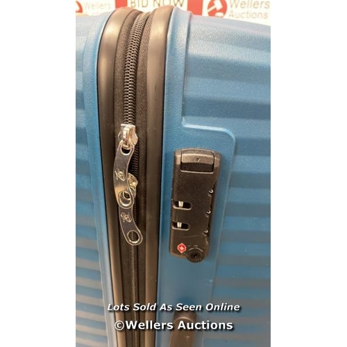 6012 - AMERICAN TOURISTER JETDRIVER LARGE 4 WHEEL SPINNER CASE / IN OVERALL GOOD CONDITION / NO VISIBLE DAM... 