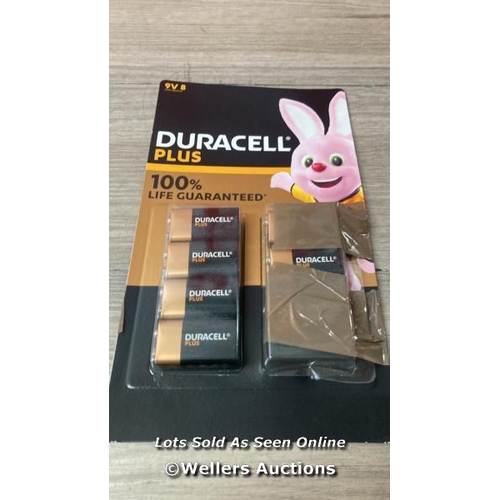 6059 - DURACELL PLUS 9V BATTERIES / F14