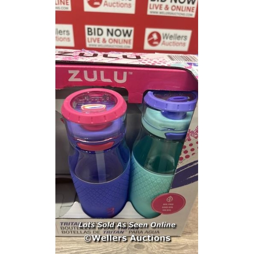 6067 - ZULU KIDS TRITAN WATERBOTTLE 511ML, 2 PACK / APPEARS NEW / F14