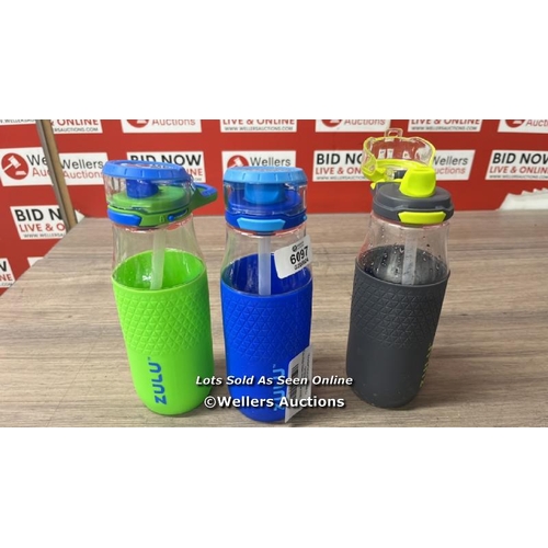 6097 - ZULU KIDS TRITAN WATERBOTTLE 511ML, 3 PACK / SIGNS OF USE / F14