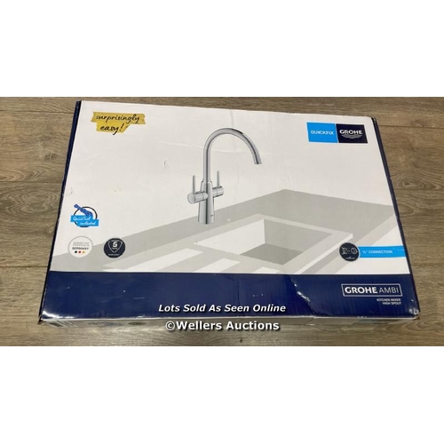 6103 - GROHE AMBI DUAL LEVER KITCHEN MIXER TAP / F6