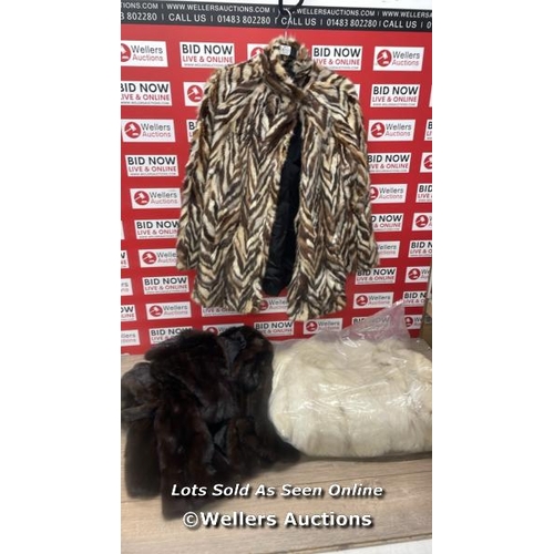 6131 - 3X FUR COATS / SEE IMAGES / F7