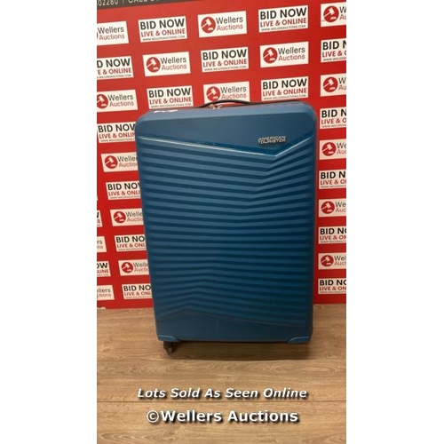 6182 - AMERICAN TOURISTER JETDRIVER LARGE 4 WHEEL SPINNER CASE / MISSING A WHEEL / SOME SIGNS OF USE / A6