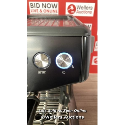 6184 - SAGE THE BARISTA EXPRESS IMPRESS BEAN TO CUP COFFEE MACHINE IN BLACK STAINLESS STEEL (SES876BST4GUK1... 