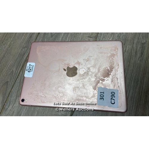 6217 - APPLE IPAD PRO / 12.9'' / 2ND GEN / A1671 / 32GB / SERIAL: DMPSDPZH1MK / I-CLOUD (ACTIVATION) LOCKED... 