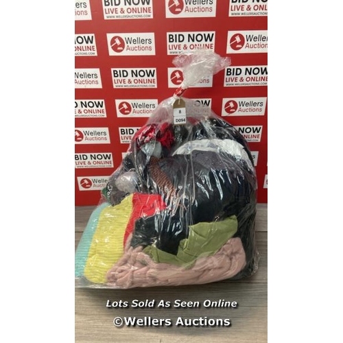 6302 - BAG OF PRE OWNED SCARVES, HATS AND GLOVES