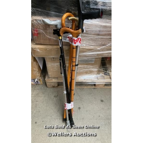 6509 - LOT OF X7 WALKING STICKS AND CRUTCHES [0]