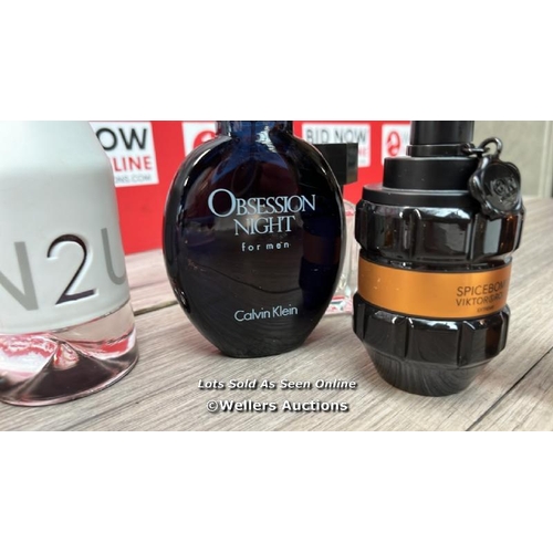 6520 - BAG OF PART USED PERFUMES AND FRAGRANCES INCL. CALVIN KLEIN, VIKTOR ROLF, GIORGIO ARMANI AND JEAN PA... 