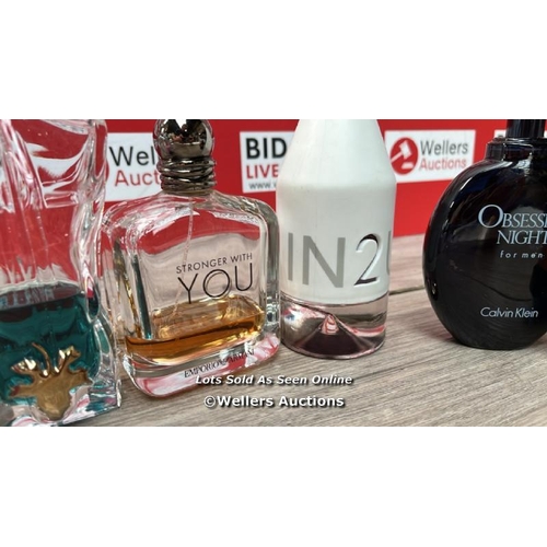 6520 - BAG OF PART USED PERFUMES AND FRAGRANCES INCL. CALVIN KLEIN, VIKTOR ROLF, GIORGIO ARMANI AND JEAN PA... 