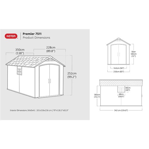 6250 - KETER PREMIER 7FT 5