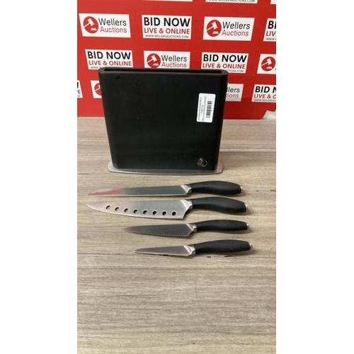 54 - CIRCULON KNIFE BLOCK 6PC / SIGNS OF USE / MISSING ONE KNIFE / SEE IMAGES / E10