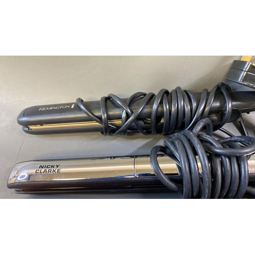 9565 - X5 HAIR STRAIGHTENERS INCL. REMINGTON, NICKY CLARKE AND BABYLISS AND X1 ROWENTA BRUSH ACTIV HAIR DRY... 