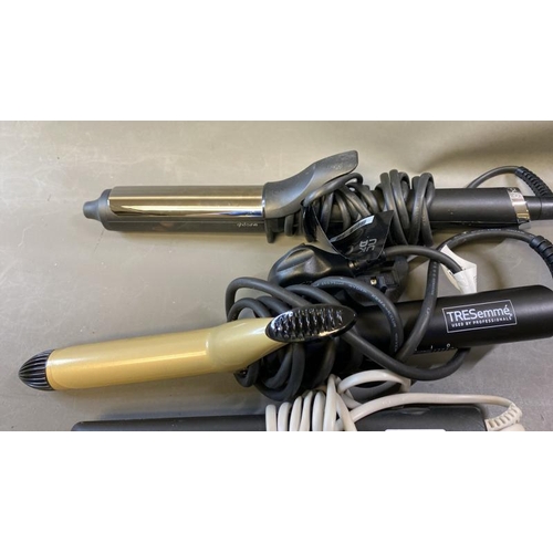 9569 - X2 CURL TONGS INCL. GHD AND TRESEMME, X1 SAPIPR HAIR STRAIGHTENER, X3 CURLERS INCL. JOCCA AND X1 ROT... 