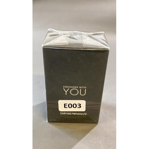 9590 - X1 NEW EMPORIO ARMANI STRONGER WITH YOU 100ML