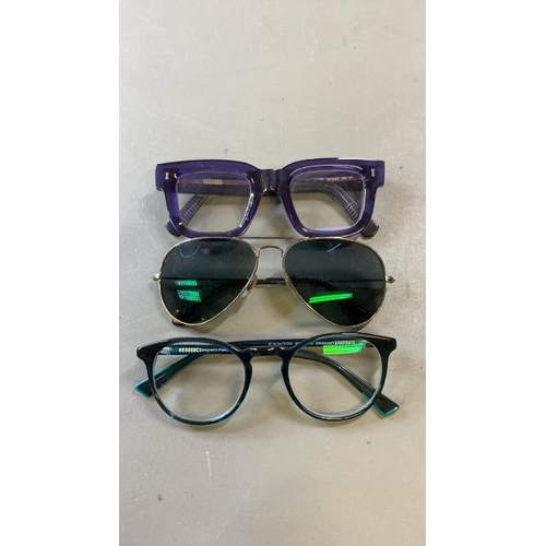 9637 - X3 GLASSES FRAMES INCL. RAY-BAN, CUBITTS AND HARMONY UNOFFICIAL