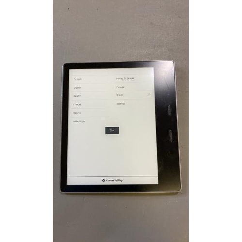 9694 - X1 AMAZON KINDLE OASIS 2 - 9TH GENERATION, MODEL CW24WI - FACTORY SETTINGS RESTORED