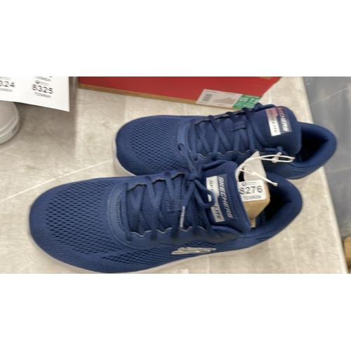 8276 - GENTS NEW SKECHERS SKECH-LITE NAVY & GREY TRAINERS / UK 11 / B11