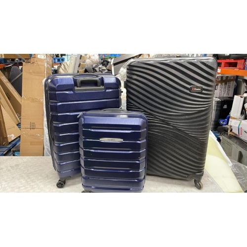 8303 - 3X CASES INCL. X2 SAMSONITE / A15