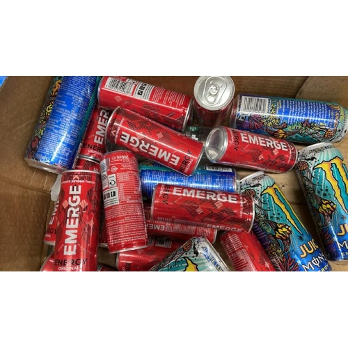 8304 - SELECTION OF MONSTER AND EMERGE ENERGY DRINKS / C25