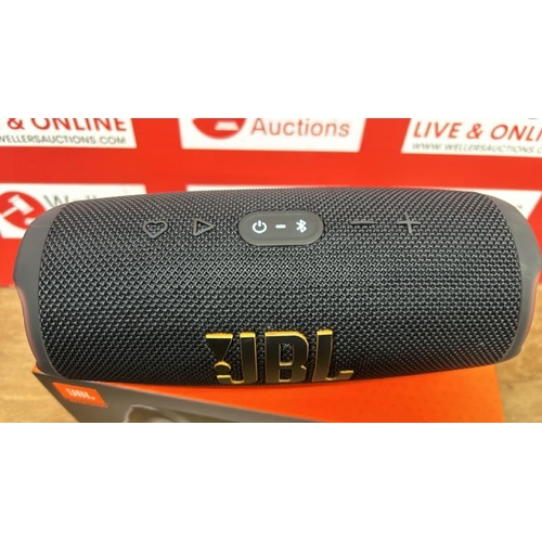 8507 - JBL CHARGE 5 WIFI PORTABLE WIRELESS SPEAKER / POWERS UP, MINIMAL SIGNS OF USE, CONNECTS TO BLUETOOTH... 