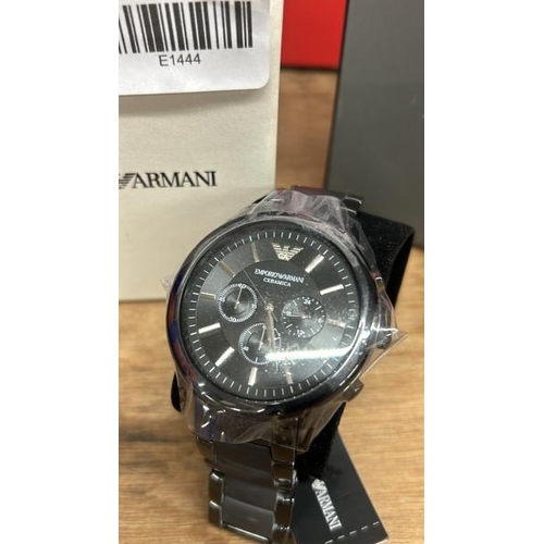 8508 - GENUINE EMPORIO ARMANI MENS WATCH AR1451 CERAMICA CHRONOGRAPH