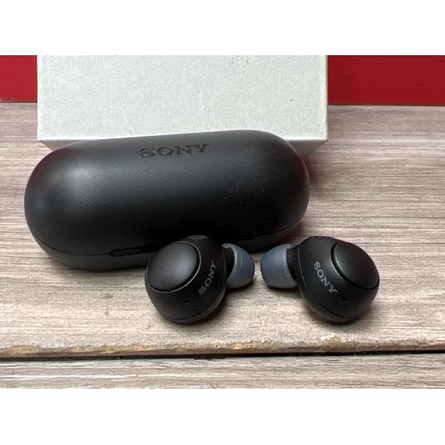 8544 - SONY WF-C700N NOISE CANCELLING IN-EAR HEADPHONES / POWERS UP & CONNECTS VIA BLUETOOTH WITH SOUND / M... 