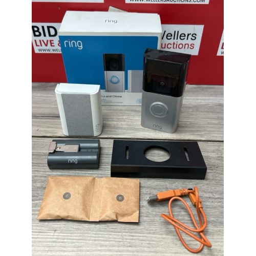 8552 - RING BATTERY VIDEO DOORBELL PLUS WITH CHIME / UNTESTED / SIGNS OF USE / SEE IMAGES FOR CONTENTS / G6... 