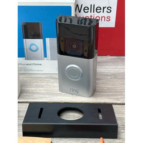 8552 - RING BATTERY VIDEO DOORBELL PLUS WITH CHIME / UNTESTED / SIGNS OF USE / SEE IMAGES FOR CONTENTS / G6... 