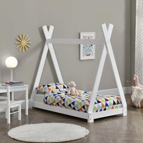 8007 - MACK + MILO ZELTBETT BIXBY / COLOUR: WHITE, BED SIZE: EUROPEAN SINGLE (90 X 200 CM) / RRP: £175.99 /... 