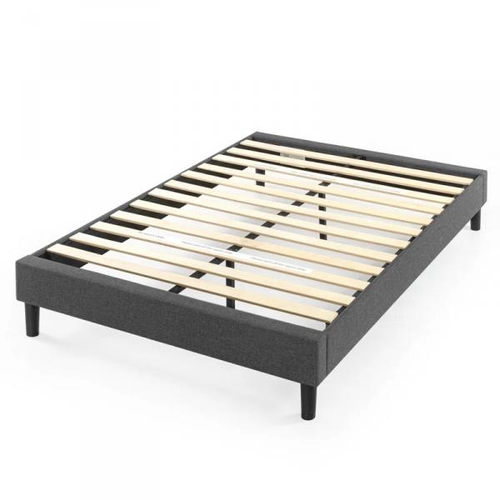 8009 - 17 STORIES LOCUST GROVE UPHOLSTERED BED FRAME / COLOUR: GREY, SIZE: KINGSIZE (5') / RRP: £182.99 / C... 