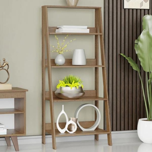 8020 - ALPEN HOME MERCERVILLE 135CM H X 61CM W BOOKCASE / COLOUR: GREY / RRP: £75.99 / C2