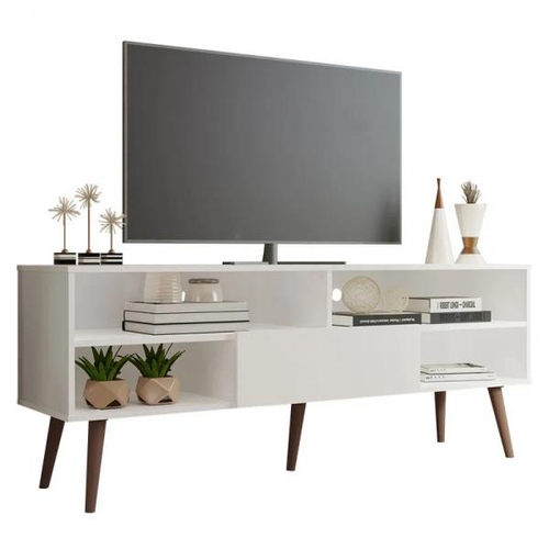 8028 - MADESA MADESA MODERN TV STAND WITH 1 DOOR AND 4 SHELVES FOR TVS UP TO 65 INCHES - 60 H X 38 D X 150 ... 