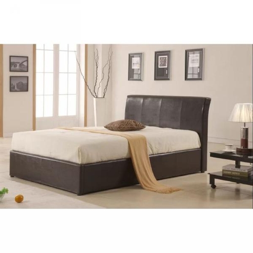 8032 - CLASSICLIVING HARTFIELD UPHOLSTERED OTTOMAN BED / SIZE: DOUBLE (4'6), COLOUR: DARK BROWN / RRP: £305... 