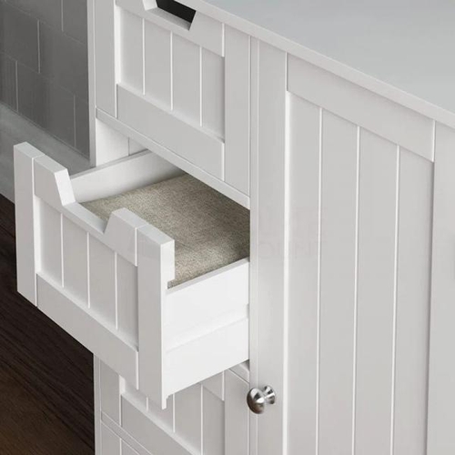 8034 - BRAMBLY COTTAGE MILANO 60CM X 81CM FREE-STANDING CABINET /  FINISH: WHITE / RRP: £65.99 / C2