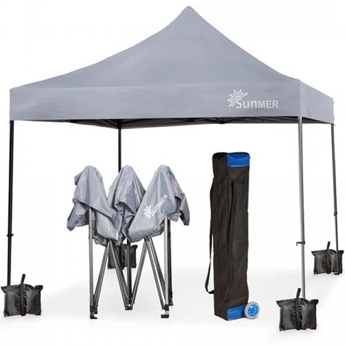 8044 - SUNMER 3M X 3M STEEL POP-UP GAZEBO / ROOF COLOUR: GREY / RRP: �196.99 / C2