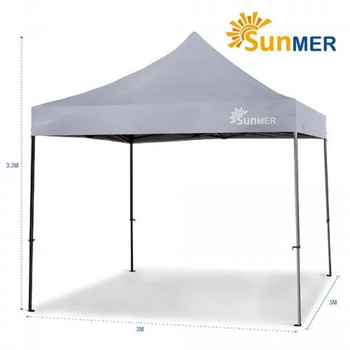 8044 - SUNMER 3M X 3M STEEL POP-UP GAZEBO / ROOF COLOUR: GREY / RRP: �196.99 / C2