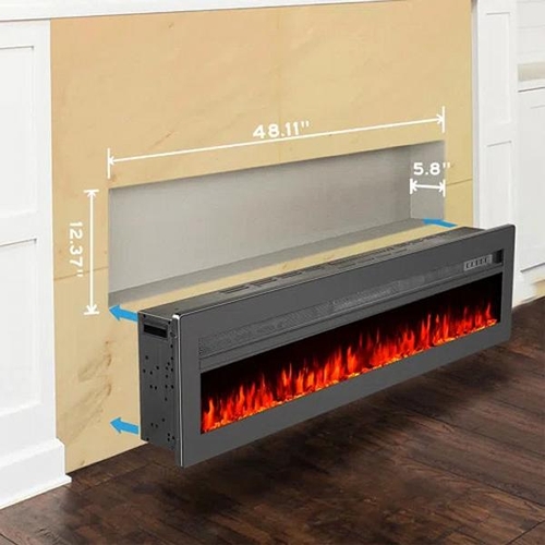 8045 - WADE LOGAN 100 CM ELECTRIC INSET FIRE / SIZE: 32.7CM H X 101.6CM W X 11.9CM D / RRP: �171.99 / C2