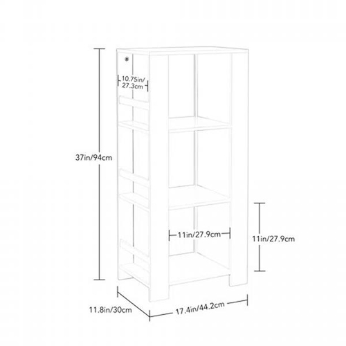 8048 - ISABELLE & MAX BOOK NOOK 94CM BOOKCASE /  COLOUR: WHITE / RRP: �54.99 / C2