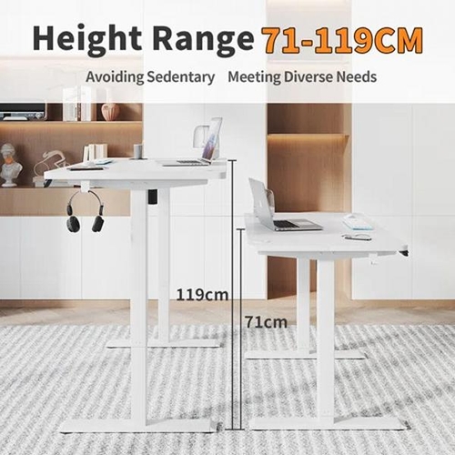 8063 - ZIPCODE DESIGN HIERONYMUS ELECTRIC T-SHAPE HEIGHT ADJUSTABLE STANDING DESK / SIZE: 122 X 100 X 60CM,... 